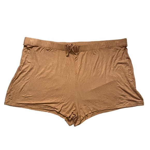 Skims 4XL Soft Lounge Short Sleep Pajama Set Camel MSRP $116 NWT - Picture 4 of 5